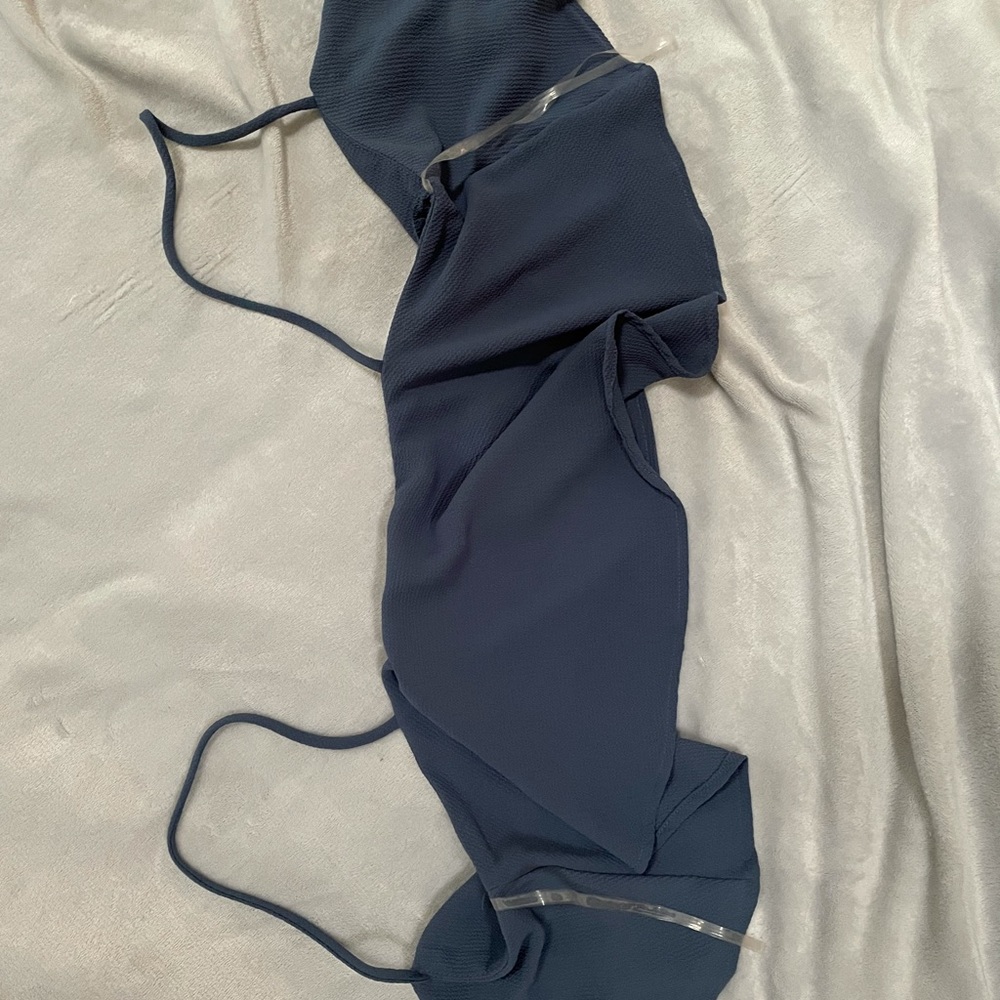 Blue Crop Top